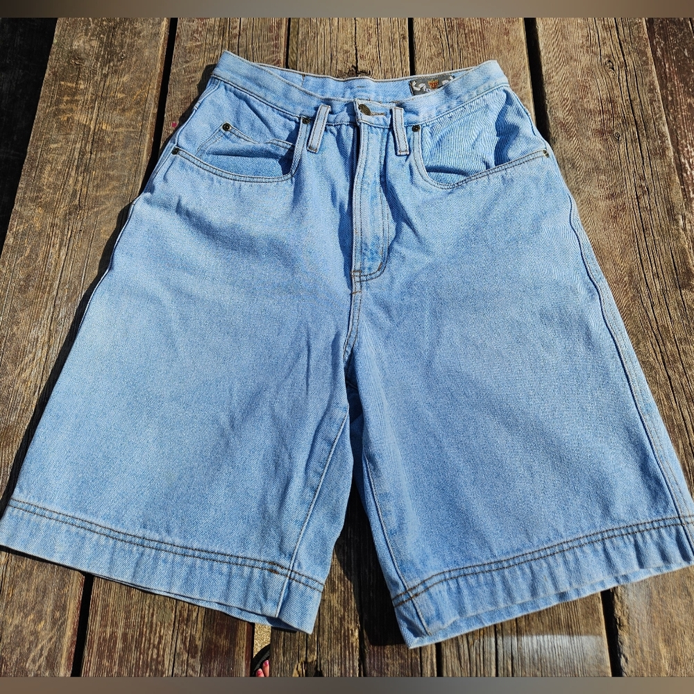 VTG 90s The Limited Shorts Women's 8 Bermuda Light Blue Cotton Jorts - Picture 1 of 7